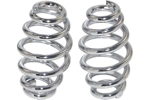 Bid4ze Ressorts de siège en spirale chromés, 7,6 cm, compatibles avec Harley Chopper Bobber Softail Sportster