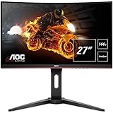 AOC C27G1 27" Curved VA LED FHD (1920x1080) Freesync 144Hz Height adjustable Gaming monitor. (VGA, HDMI x 2, DisplayPort…