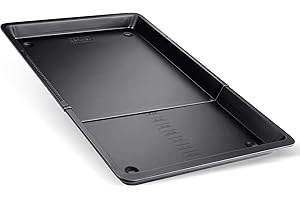 Fackelmann ZENKER Teglia Pizza/Biscotti Estensibile, Black Metallic, Modello Creative, Rivestimento Antiaderente (Colore: Nero), quantità: 1 Pezzo