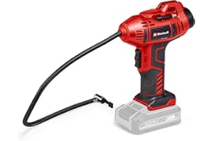 Einhell Compresseur pour voiture sans fil CE-CC 18 Li-Solo Power X-Change (18 V, 11 bar max., flexible à air comprimé 60 cm, fonction d’arrêt automatique) Livré sans batterie ni chargeur