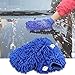 Produktbild gadgetboy Premium Mikrofaser Chenille Waschhandschuh Reinigungstuch für Waschen und Auto Details Twin Handschuhe, um zu verhindern Schwamm Kratzern (2 Stück Pad Tücher) – Blau