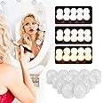 Cliplanyard LED Vanity Mirror Lights, 14Pcs Hollywood Mirror Makeup Lights Dimmable Bulbs, 3 Color Modes 10 Brightness Mirror Lights Stick on for Dressing Table, Bathroom, Bedroom