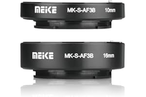Meike MK-S-AF3B Set de 3 Bagues pour Reflex numérique Sony Noir