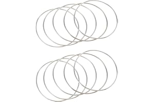 BOBOZHONG Traumfänger Runde Ringe,10PCS Metall Handwerk Ringe Praktische Durable Dreamcatcher Hoop Metallring für Traumfänger Festival Kränze DIY Kunst und Handwerk Projekte (10cm)