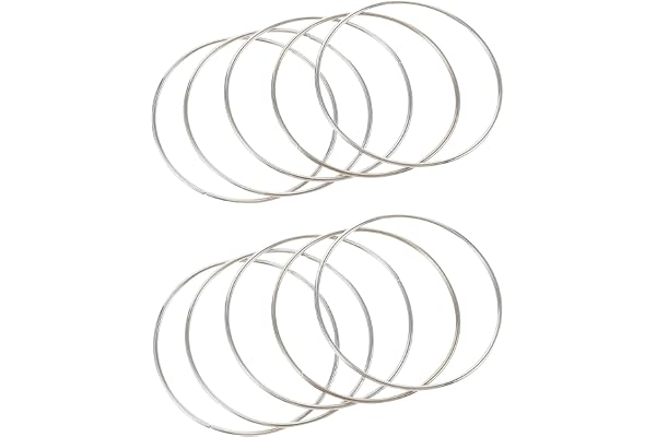 BOBOZHONG Drömfångare runda ringar, 10 st metallringar praktiska hållbara drömfångare ring metallring för drömfångare festivalkransar gör-det-själv konst- och hantverksprojekt (10 cm)