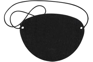 INTVN Máscara de Ojo Pirata, 12 Piezas de Parche de Ojo de Pirata de Fieltro de un Ojo Máscara de Ojo de Capitán del Caribe para Favores de Fiesta de Halloween