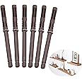 6PCS Premium Concealed Floating Shelf Brackets, Heavy Duty Invisible Supports for DIY Custom Wall Floating Board Shelves (6PCS (12 x 120mm))
