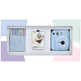 Instax mini 12 Mavi Fotoğraf Makinesi 10'lu Film ve Mandal Bundle Box