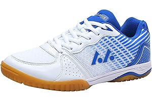 JiuQing Men's Table Tennis Shoes Pingpong Badminton Sneakers Soft Bottom Breathable Indoor Fitness Training Shoes