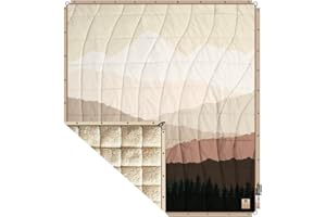 SEVEN PEAKS LIVING ON THE TOP EXPLORING THE WORLD Seven Peaks Manta Edredón de Exterior e Interior - Camping Ligera Suave para la Aventura Impermeable y Resistente, Cualquier Sitio Plegable Antimanchas 200X180CM (Les Alpes, Sherpa)