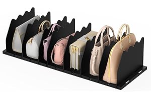 Ronlap Schrank Organisator, Brieftaschen-Teiler, Einbauschranksysteme, Verstellbarer Schrank-Speicher-Trenner für Schreibtisch, Schlafzimmer, Büro, Küche, Badezimmer, 8 Stück, Schwarz
