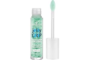 essence jelly GRIP EYESHADOW PRIMER, base fard à paupières longue tenue avec texture gel, intensifie la couleur, fini transparent, sans plis, 4ml