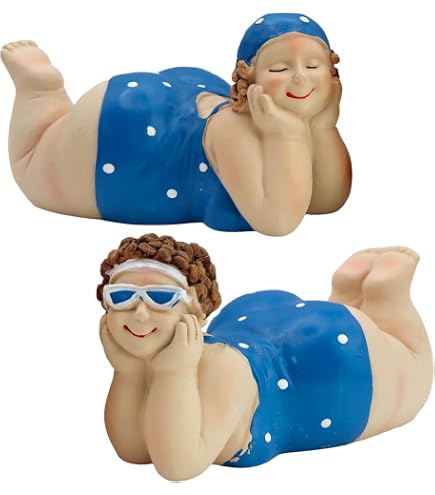 Figurine De Décoration Femme Maillot De Bain Rétro - Art Féminin, Grande œuvre, Neuf