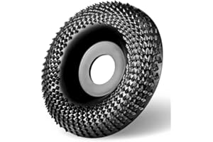 DZANS Rollbin Disque Bois Meuleuse 125mm Disque de Sculpture Sur Bois, Disques de Meulage pour Façonner et Meuler.Disque Abrasif en Bois(125x 22 mm)