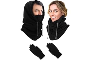 JOKSNK Pasamontañas, Balaclava Gorro Polar, Máscara de Esquí, Balaclava Térmica de Forro Polar para Hombres y Mujeres Esquí Ciclismo Moto, Snowboard, Resistente al Viento