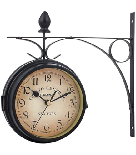 Orologio Da Parete Zilimontt Effetto Ardesia - Quadrante Aperto, Impermeabile, Per Esterni E Interni, 34 O 40 Cm - Foto 6