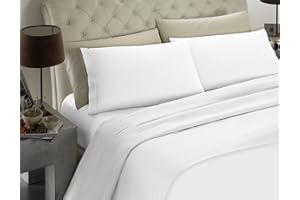 BANZAII TEXTILE INNOVATOR ONLINE Banzaii Completo Lenzuolo Matrimoniale Maxi, Bianco 100% Microfibra Made in Italy, Lenzuolo Sopra 260 x 290 cm, Lenzuolo Sotto 180 x 200 x 25 cm, 2 Federe 52 x 82 cm