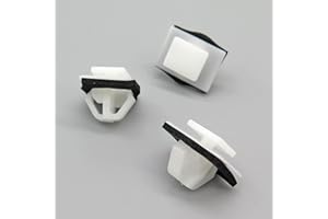 VVO Fasteners- White Plastic Side Body Moulding Strip Trim Clips for Hyundai Santa Fe, Tucson, (Pack of 10)