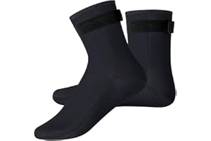 YDQUANI 3mm Neoprene Wetsuit Socks Thermal Anti-slip Diving Socks Boots for Men Women Snorkeling Swimming Surfing