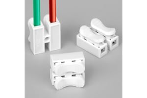 QWORK® 100 Piezas CH-2 Conector Cable Electrico Rapidos para Iluminación, Fuente de Alimentación y Conexión de Cableado del Automóvil