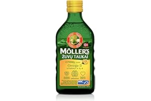 MÖLLER'S Moller's Fish Oil OMEGA-3 -LEMON Flavour- Baby Children Adults