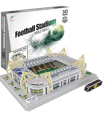Quebra-Cabeça 3D de Estádio de Futebol Georgie Porgy, Conjunto de Brinquedos de