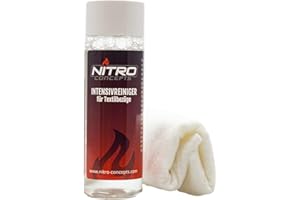 ‎NITRO CONCEPTS NITRO CONCEPTS - Textil Reinigungsmittel 100ml für Textil Gaming Chairs Textilpflegemittel Textilschutz mit Schwamm Inklusive
