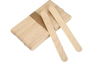 DUXMUZZ Wooden Waxing Spatulas Wax Applicator Sticks，50PCS Waxing Sticks Spatulas for Body Hair Removal