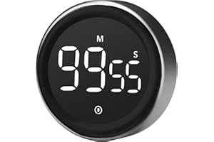 AIMILAR LED Digital Kitchen Timer - Magnetic Countdown Count-up Kids Timer, Large LED Display, Adjustable Volume and Brightness Cooking Timer for Kid Classroom Board