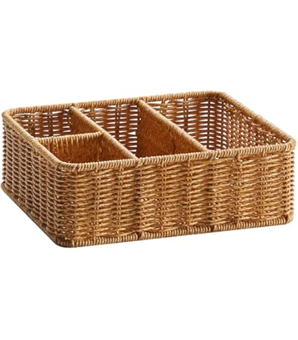 OLegei Panier De Rangement En Osier Panier D'étagère à 3
