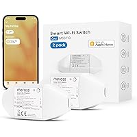 Meross WLAN Schalter funktioniert mit Apple HomeKit, Smart Switch Fernbedienung mit Siri Alexa, Google Assistant, SmartThings