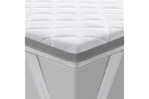‎BEDSTORY BedStory Topper 180 x 200 cm, H4/H5, 7.5 cm Height, Hard Foam Core, Breathable 3D Mesh Cover, Comfortable Mattress Topper for Box Spring Bed and Uncomfortable Beds, Sofa Bed
