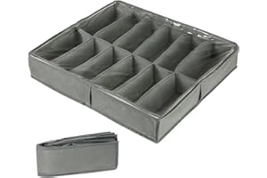 GJIE Under Bed Shoe Storage Organiser, Folding Under Bed Shoe Box with Transparent Lid Fits 12 Pairs Total - Underbed Storage Solution (1 Pcs)