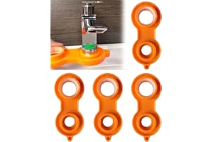 RTBRCG 4 Stück Mischdüsenschlüssel, Wasserhahn Schlüssel, Mischdüsenschlüssel Passend für Perlator, Perlatorschlüssel für Alle Wasserhähne und Sanitär Armaturen mit Perlatoren
