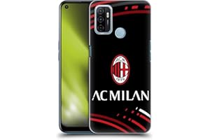 Head Case Designs Licenza Ufficiale AC Milan Curvato Modelli Cresta Custodia Cover Dura per Parte Posteriore Compatibile con Oppo A53 / A53s