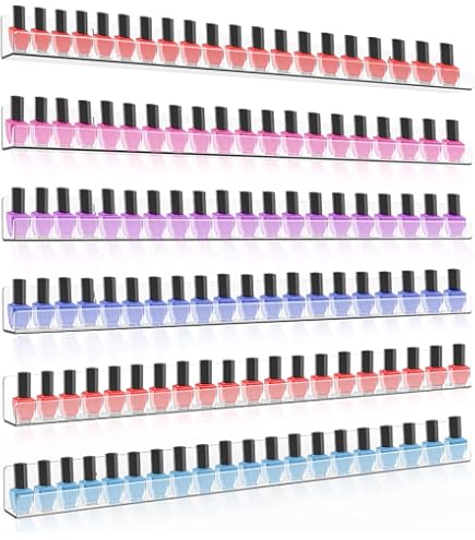 6 Acryl-Regale Transparent – 40 X 5,5 Cm, Schwebende Wandregale Für Nagellack, Bücher, Deko & Mehr