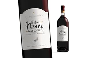 Manahia - Etichetta bottiglia nonni | Futuri nonni eccezionali, bambino sta arrivando | Annuncio gravidanza, regalo futuri nonni, sorpresa nascita, etichetta vino annuncio, rivelazione gravidanza