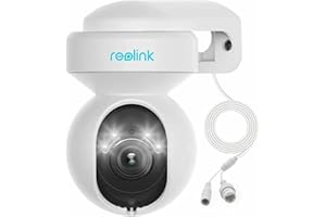 Reolink 4K Wi-Fi 6 PTZ Überwachungskamera Aussen mit Auto-Tracking, 3X Optischem Zoom, 2,4/5GHz WLAN Kamera Outdoor, Person/Auto/Tiererkennung, Farbnachtsicht, 2-Wege-Audio, E1 Outdoor Pro