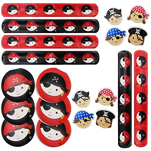 COM-FOUR® 20-teiliges Piraten-Schul-Set als Mitgebsel, für Schultüten oder als Geburtstagsgeschenk