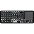 Rii[Arabic layout]K06 Mini Bluetooth Keyboard,2.4GHz Wireless Keyboard with IR Remote, Mini Keyboard with Touchpad Compatible with Android TV Box， Mac, Laptop, Windows, Tablet