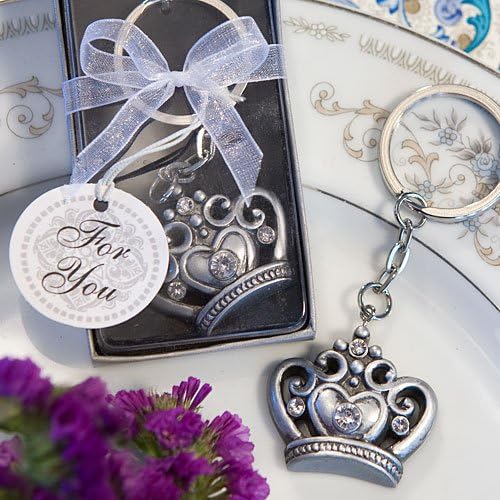 Royal Favor Collection crown design key ring favours