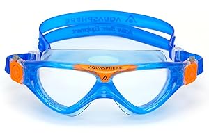 Aquasphere Vista JR |Lunettes de Natation, lunettes de piscine pour enfants 6 ans+ avec protection UV, joint en silicone et des verres anti-buée et anti-fuite pour garçon & fille