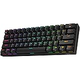 Redragon K530 Pro Draconic 60% Wireless RGB Mechanical Keyboard, Bluetooth/2.4Ghz/Wired 3-Mode 61 Keys Compact Gaming Keyboar
