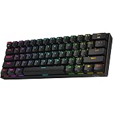 Redragon K530 Pro Draconic 60% BT Turkish Q Keyboard/Wired / 2.4 GHz Wireless Mechanical, 61 Keys, RGB Gaming Clav with Hot-Swap Feature
