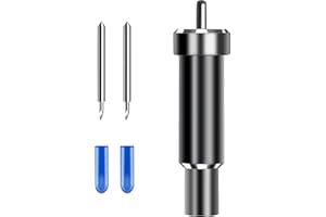 OMOOJEE Explore Deep Cut Blade With Housing Compatible with Cricut Maker, Maker 3, Air 3, Air 2, Air, One, Explore 3（2 Blades) Black