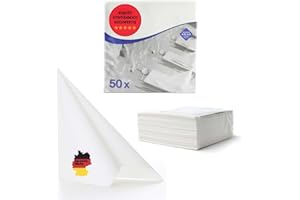 800 Tovaglioli Aroba in Airlaid simil-tessuto 19 COLORI 40x40 cm piegatura 1/4 di alta qualtià per matrimoni aspetto tessuto, per feste di compleanno, catering, hotel, Natale Bianco