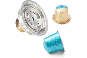 HAILASRE Vertuoline - Adattatore riutilizzabile per capsule di caffè NS Pod Vertuo Pop Next,Convertitore per capsule di caffè in acciaio inossidabile compatibile con Delonghi ENV135 VertuoLine GCA1(150 ml)