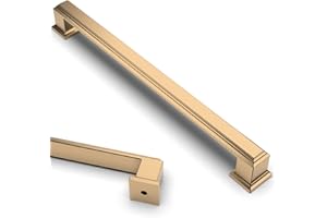 9BUILD 10 Pack 192mm Champagne Bronze Cabinet Pulls Cabinet Handles Kitchen Cupboard Handles Kitchen Door Handles Drawer Handles Zinc Alloy Gold Kitchen Handles Wardrobe Handles Cupboard Door Handles