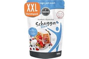 ‎BORCHERS BORCHERS Erythritol, Crystalline Sweetness 700 g, Table Sweetness, Schugga Blue, Less Sweet, Calorie Free & Sugar Free, Sugar Substitute, Sweetener, Sugar Alternative, XXL Value Pack