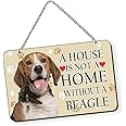 Printjas Beagle Dog Quote Printed Wall Hanging - Sign Board for Living Room/Home/Office, Designer Gift for Family, Friends, Housewarming Gift Idea